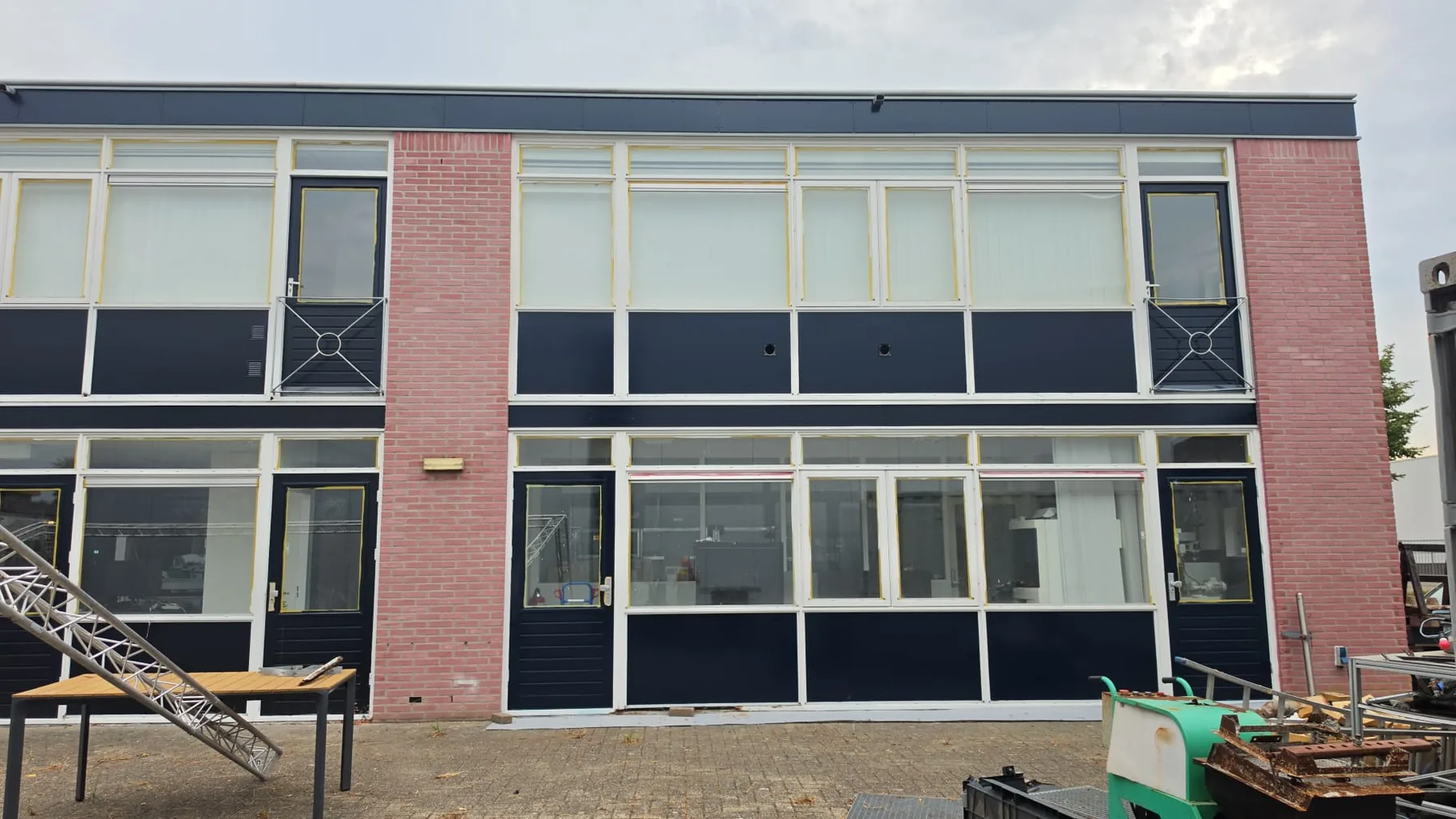 Schilderwerk aan gebouw